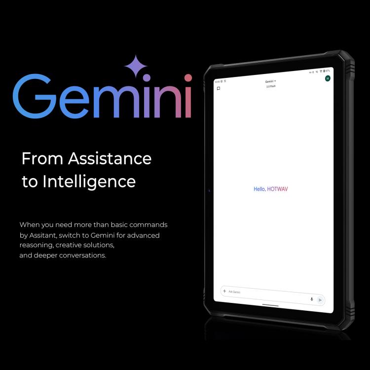 HOTWAV Tab R9 Plus三防平板，8GB+512GB，11英寸安卓14 紫光展銳T7280 八核 4G網絡，全球版支持谷歌商店，歐規