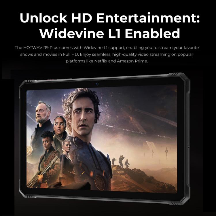 HOTWAV Tab R9 Plus三防平板，8GB+512GB，11英寸安卓14 紫光展銳T7280 八核 4G網絡，全球版支持谷歌商店，歐規