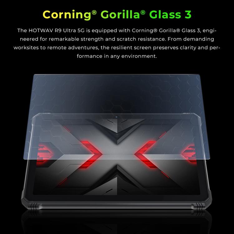 HOTWAV Tab R9 Ultra 三防平板，8GB+512GB，11英寸安卓15 紫光展銳T8200八核 5G網絡，全球版支持谷歌商店，歐規