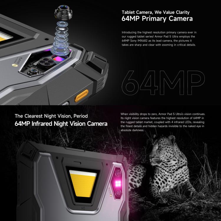 歐樂風 Armor Pad 5 Ultra 三防平板，12GB+512GB，11英寸安卓15 聯科發天璣7400X八核 5G網絡，歐規  , Armor Pad 5 Ultra
