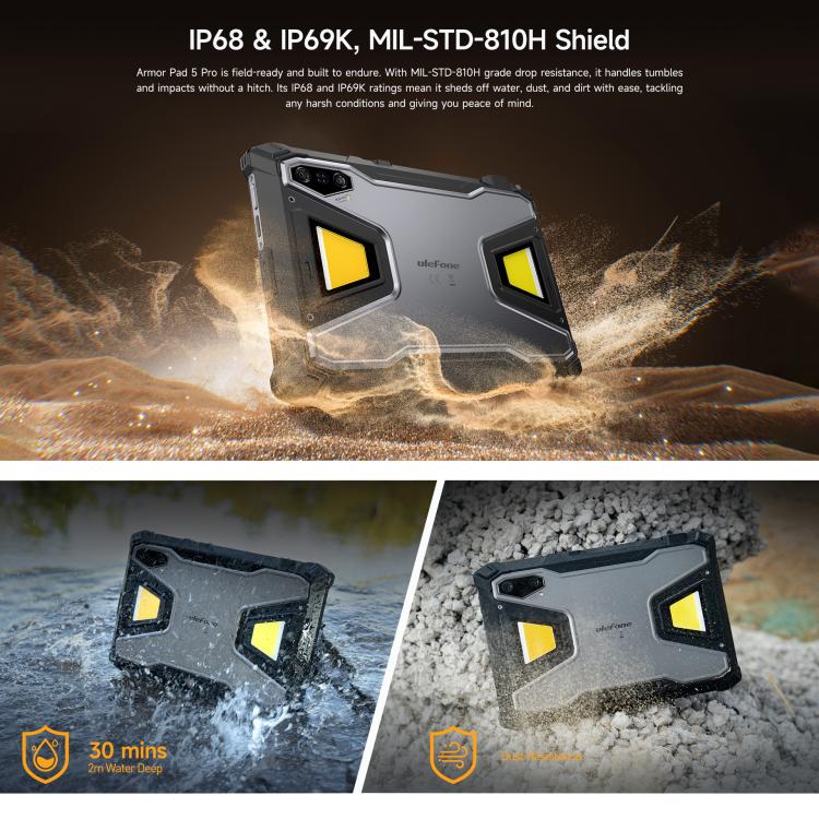 歐樂風 Armor Pad 5 Pro 三防平板，12GB+512GB，11英寸安卓15 聯科發天璣7400X八核 5G網絡，歐規  , Armor Pad 5 Pro