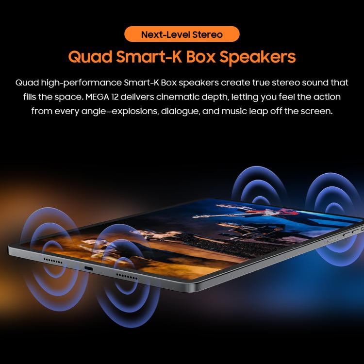 Blackview MEGA 12 12.2英寸5G平板, 12GB+256GB, 安卓16 天璣7200八核 全球版本自帶Google Play