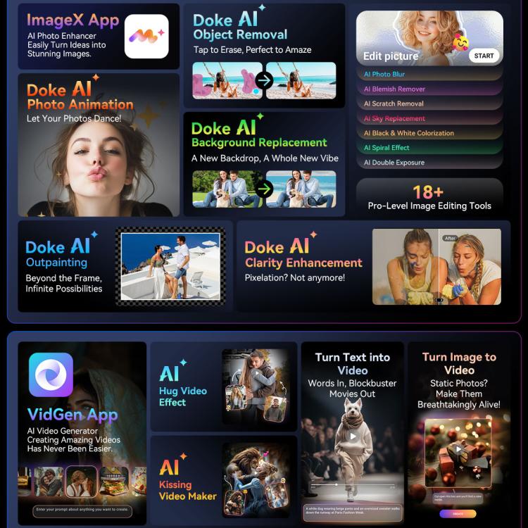 Blackview MEGA 8 13英寸4G平板, 12GB+256GB, 安卓15 紫光展銳T620八核 全球版本自帶Google Play