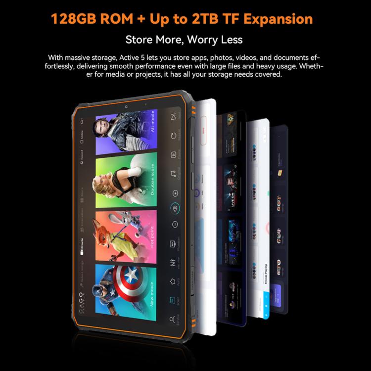 Blackview Active 5, 8.68英寸4G三防平板 8GB+128GB 安卓14 Unisoc UMS9230E T615八核 全球版本自帶Google Play