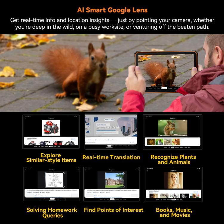 Blackview Active 5, 8.68英寸4G三防平板 8GB+128GB 安卓14 Unisoc UMS9230E T615八核 全球版本自帶Google Play