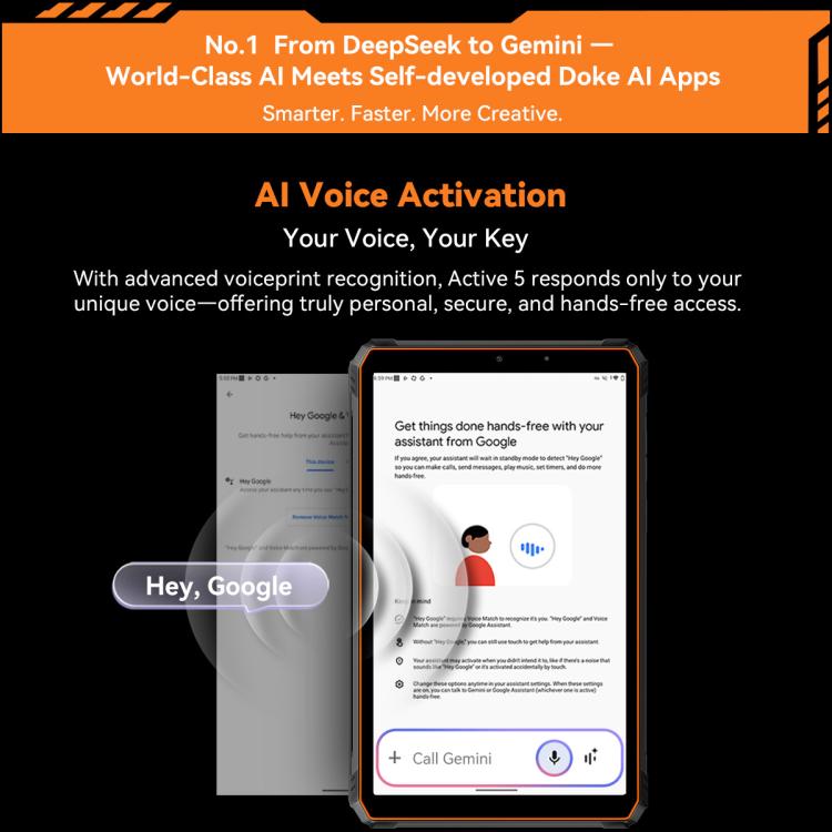Blackview Active 5, 8.68英寸4G三防平板 8GB+128GB 安卓14 Unisoc UMS9230E T615八核 全球版本自帶Google Play