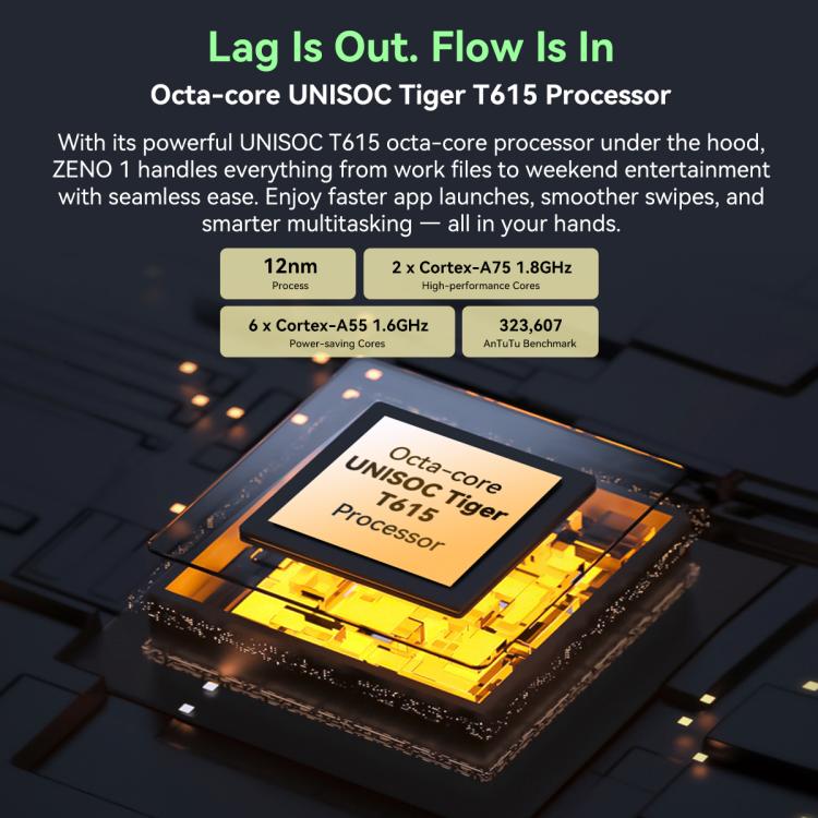 Blackview ZENO 1 8英寸4G平板, 6GB+256GB, 安卓15 紫光展銳T615八核 全球版本自帶Google Play