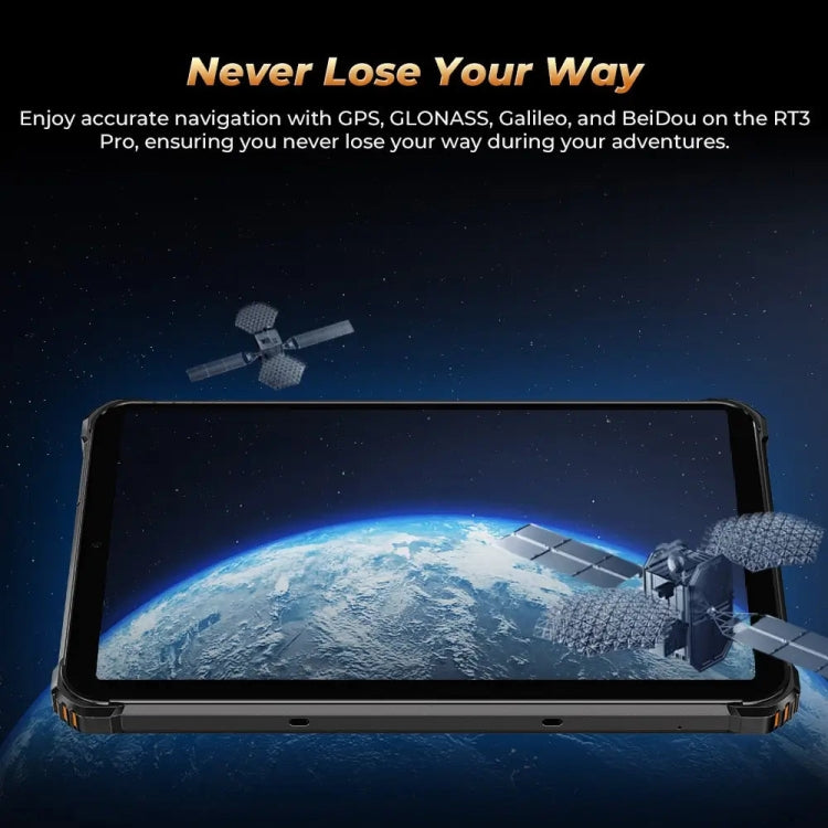 OUKITEL RT3 Pro 8英寸IP68/IP69K三防平板，4GB+128GB，安卓14 MediaTek G81八核 支持雙卡，4G網絡，歐規