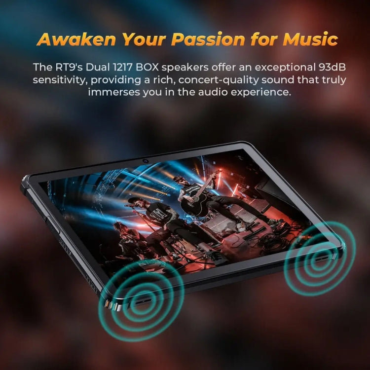 OUKITEL RT9 11英寸IP68/IP69K三防平板，6GB+256GB，安卓14 紫光展銳T606四核 支持雙卡，4G網絡，歐規