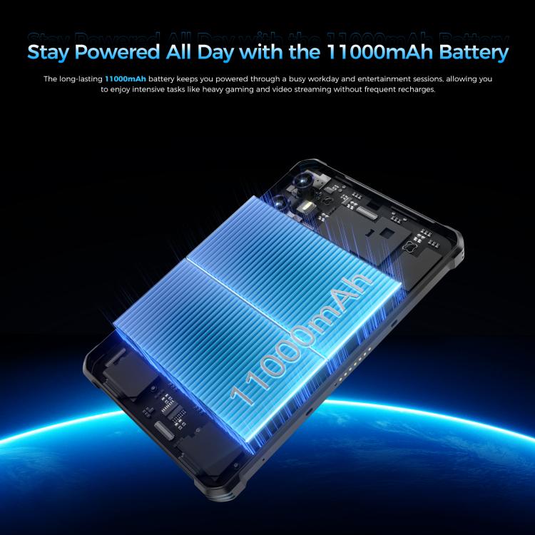OUKITEL RT3 Plus 8英寸IP68/IP69K三防平板，4GB+128GB，安卓15 MediaTek G81八核 支持雙卡，4G網絡，歐規