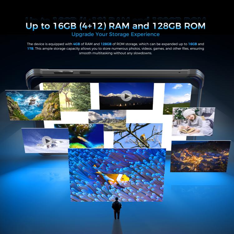 OUKITEL RT3 Plus 8英寸IP68/IP69K三防平板，4GB+128GB，安卓15 MediaTek G81八核 支持雙卡，4G網絡，歐規