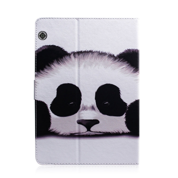 適用於華為 Huawei MediaPad T5 熊貓圖案左右開皮套 帶支架&卡槽&錢包