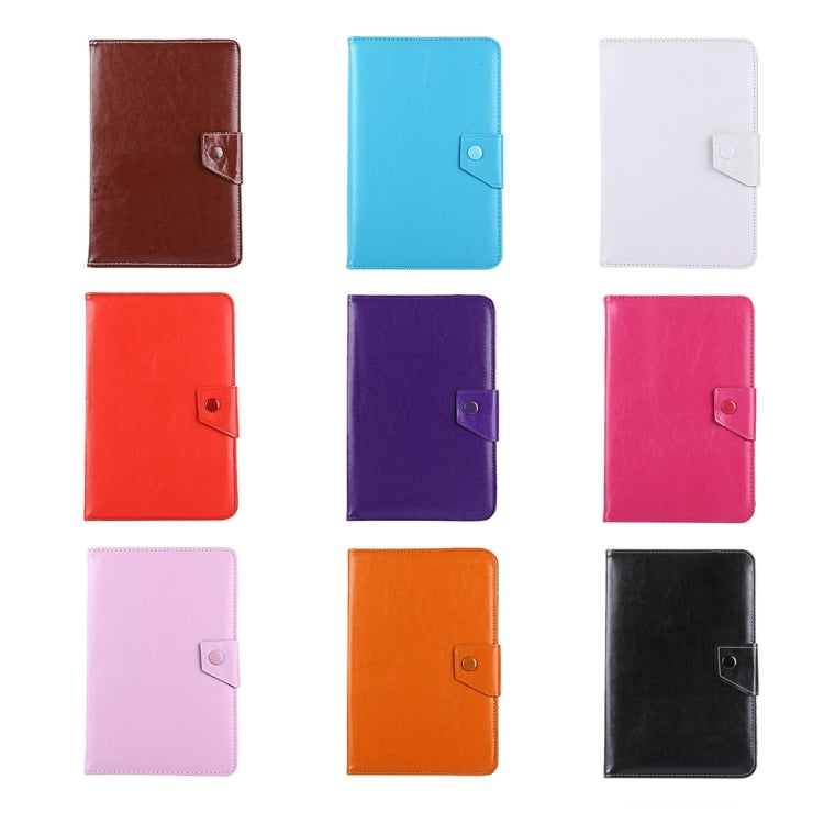 7寸平板通用瘋馬紋保護套帶支架