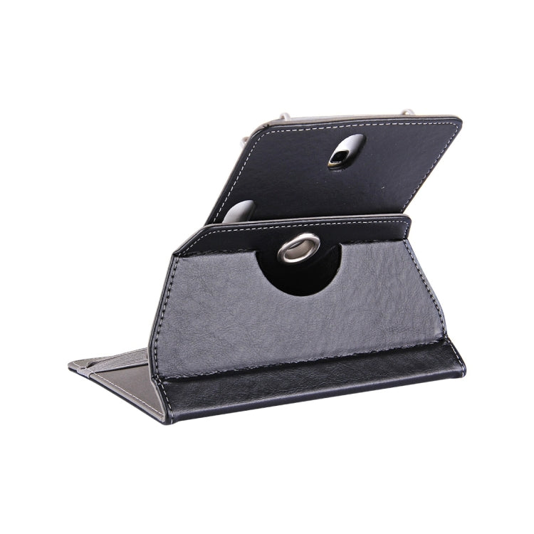 10寸平板通用360度旋轉瘋馬紋保護套帶支架