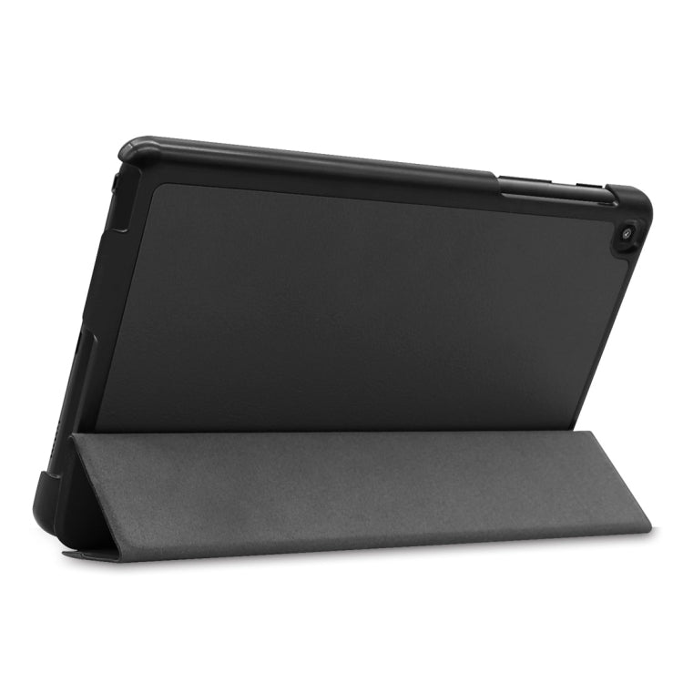 適用於Galaxy Tab A 8.0  P205 / P200 卡斯特紋左右開平板皮套 帶三折支架