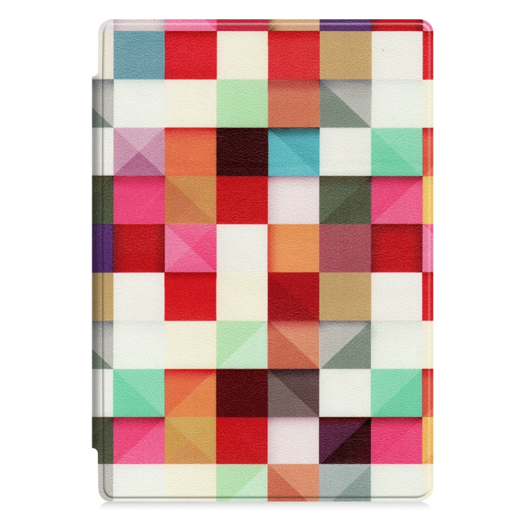 微軟 Surface Pro 4 / 5 / 6 12.3英寸 左右開魔幻立方彩繪圖案皮套 帶支架&筆槽