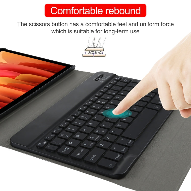 A500S 背光款 可分體超薄藍牙平板鍵盤皮套 帶支架 適用於三星蓋樂世Tab A7 10.4  T500 / T505