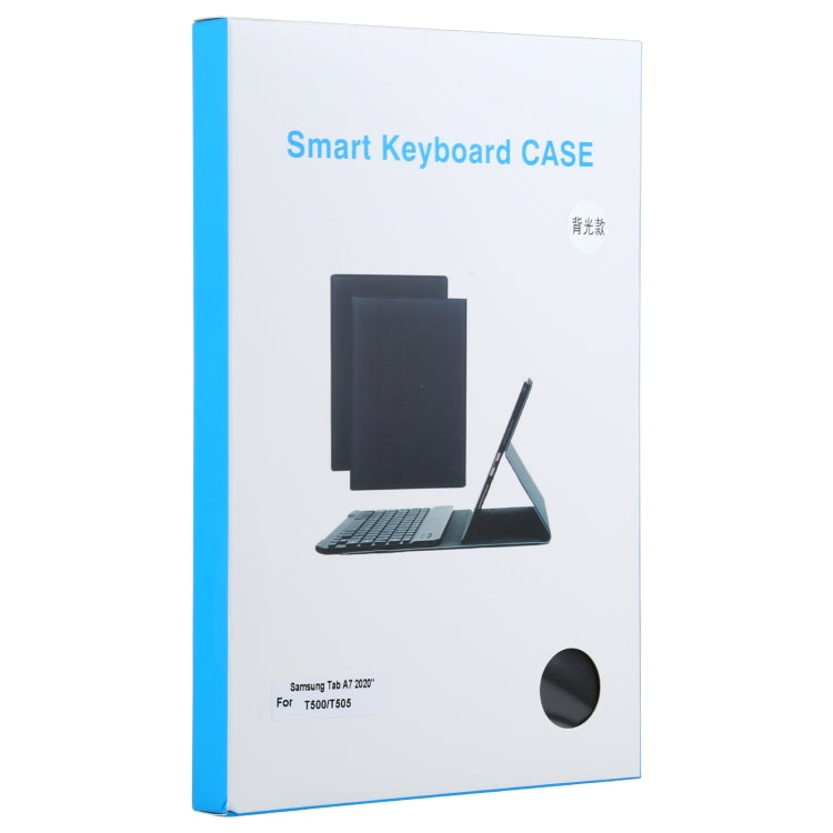 A500S 背光款 可分體超薄藍牙平板鍵盤皮套 帶支架 適用於三星蓋樂世Tab A7 10.4  T500 / T505