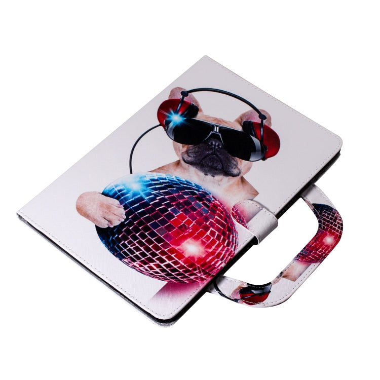 適用於華為 MediaPad M5 Lite 8 / 榮耀 Tab 5 時尚狗圖案左右開皮套 帶支架&卡槽&錢包