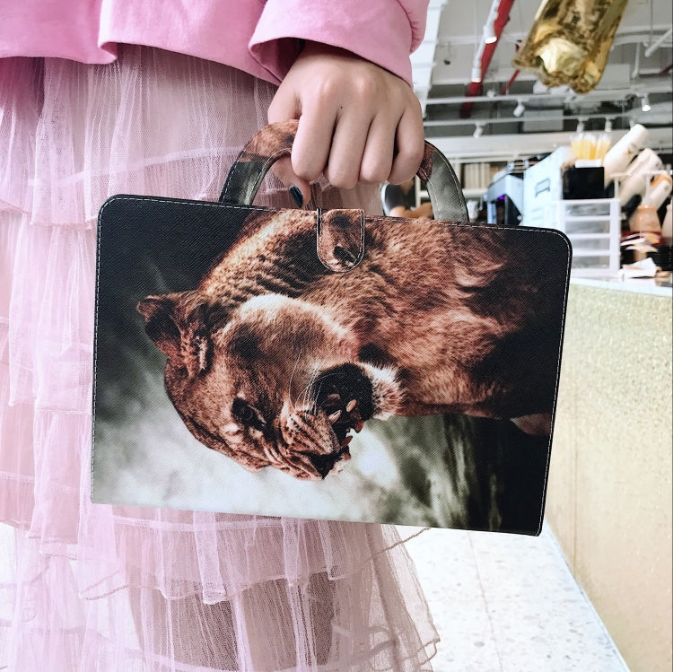 適用於華為 MediaPad M5 Lite 8 / 榮耀 Tab 5 雄獅圖案左右開皮套 帶支架&卡槽&錢包