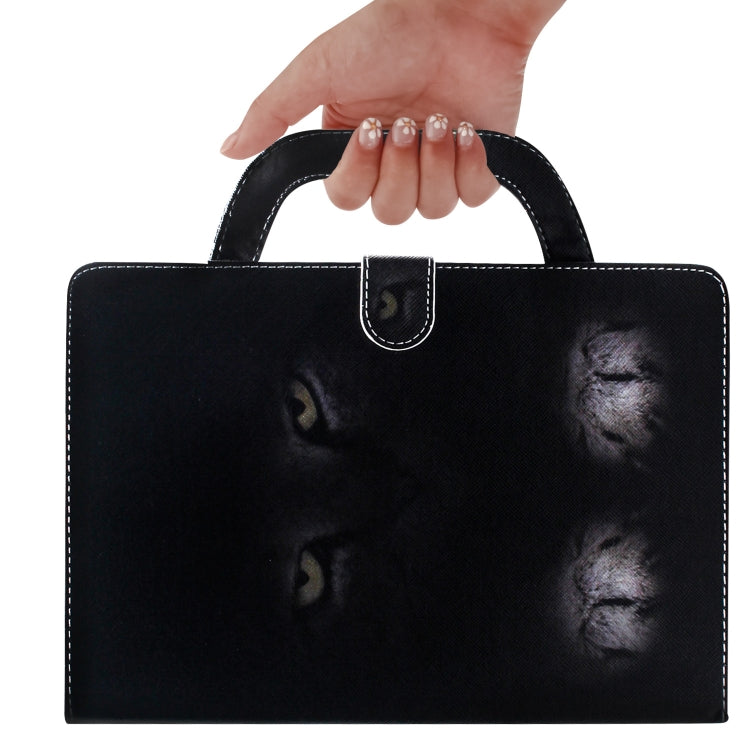 適用於華為 MediaPad M5 Lite 8 / 榮耀 Tab 5 神秘貓圖案左右開皮套 帶支架&卡槽&錢包