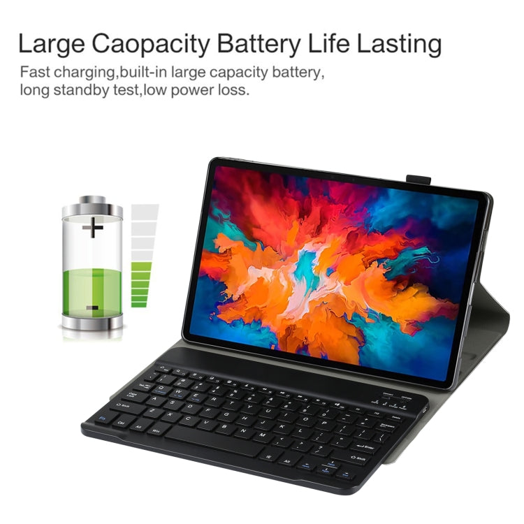 AM13 適用於聯想 小新Tab P11 Pro 11.5英寸 2合一 可拆卸藍牙鍵盤+保護平板鍵盤皮套 帶支架