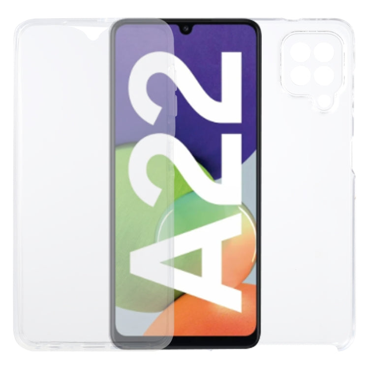 適用於三星 Galaxy A22 4G PC+TPU超薄雙面全包透明手機殼