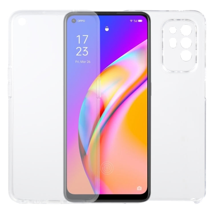 適用於OPPO F19 Pro+ 5G/A94 5G/Reno5 Z PC+TPU超薄雙面全包透明手機殼