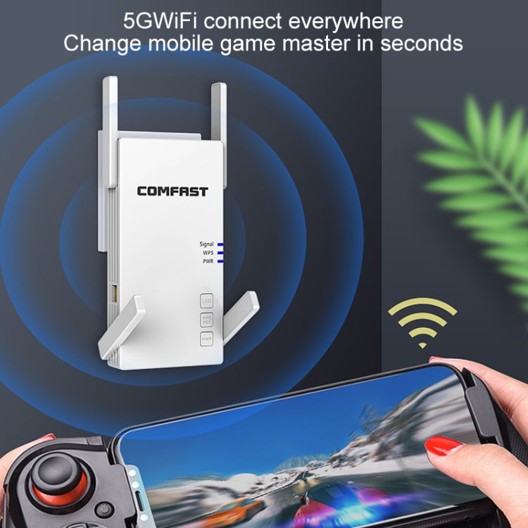 COMFAST CF-AC2100 2100Mbps 無線WIFI信號放大器中繼器，英規