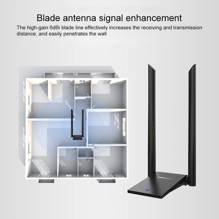 COMFAST CF-WU782ACV2 1300Mbps 雙頻無線網卡 Wifi USB適配器