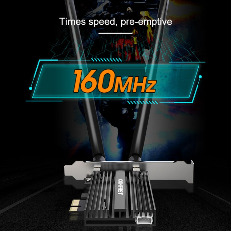 COMFAST CF-AX200 PRO 3000Mbps 藍牙PCI-E無線網卡