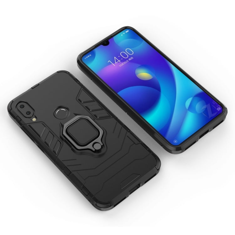適用於小米Xiaomi Mi Play 黑豹PC + TPU磁吸指環支架防摔保護殼