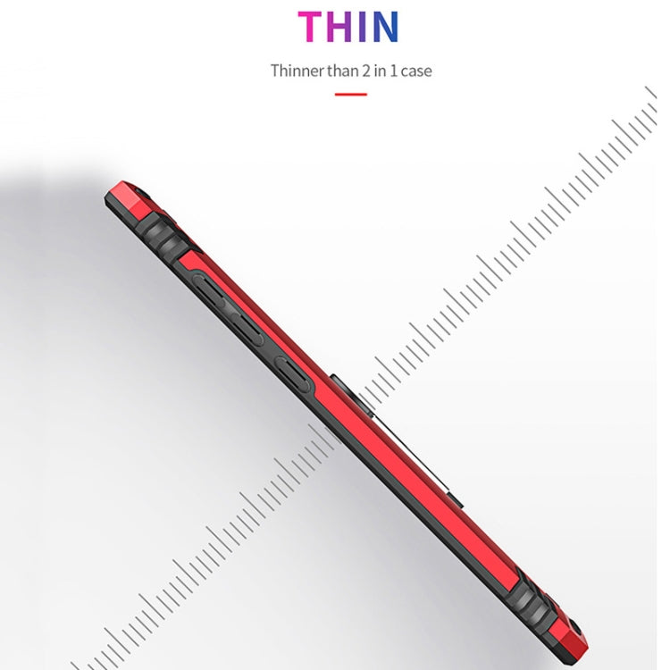 適用於小米Xiaomi Mi 92018 TPU + PC軍士盔甲防摔保護殼，帶360度旋轉支架