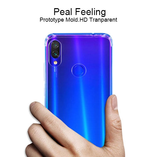 適用於 小米 Redmi Note 7 四角防摔超薄透明TPU保護殼
