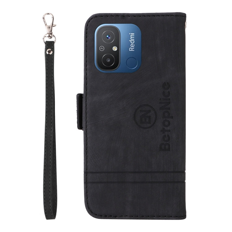 適用於小米 Poco C55 / 紅米 11A 4G 國外版 BETOPNICE 001款雙搭扣手機皮套