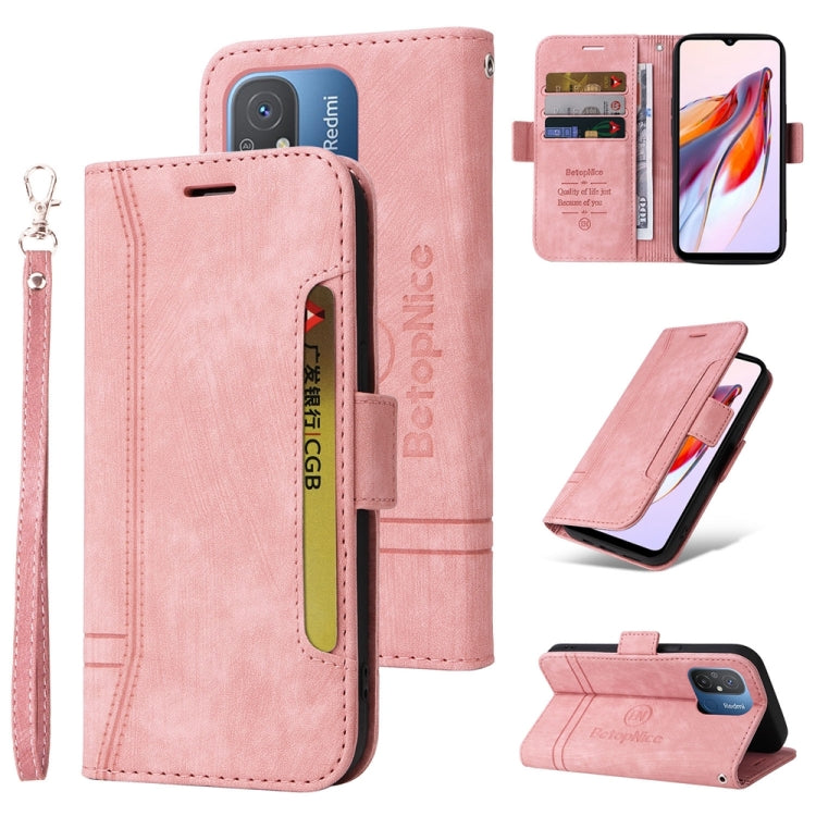 適用於小米 Poco C55 / 紅米 11A 4G 國外版 BETOPNICE 001款雙搭扣手機皮套