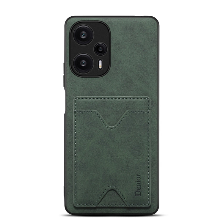 Denior PU皮后蓋插卡支架手機殼 適用於 小米 Redmi Note 12 Turbo / Poco F5