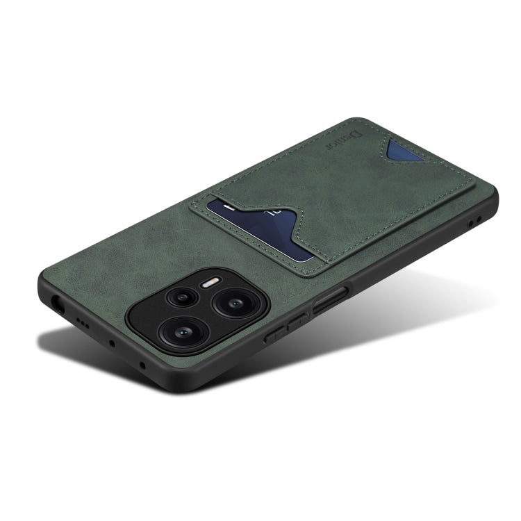 Denior PU皮后蓋插卡支架手機殼 適用於 小米 Redmi Note 12 Turbo / Poco F5