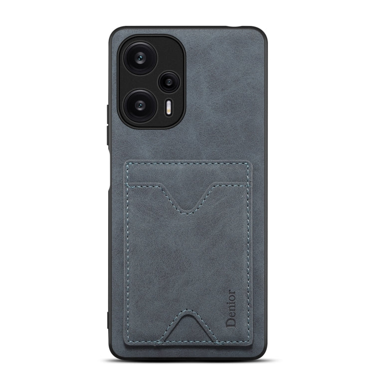 Denior PU皮后蓋插卡支架手機殼 適用於 小米 Redmi Note 12 Turbo / Poco F5