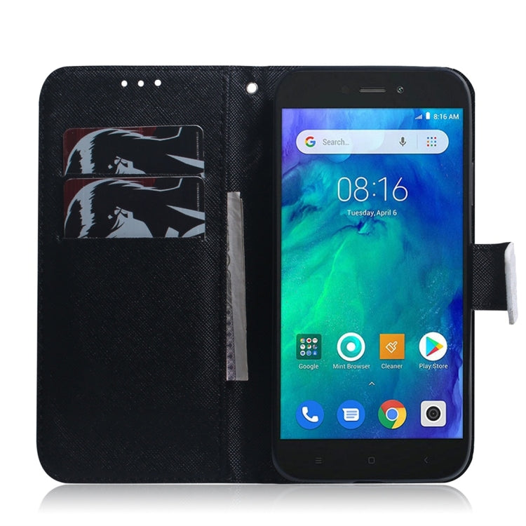 適用於小米 紅米 Go 熊貓圖案 彩繪左右開皮套，帶支架&卡槽&錢包