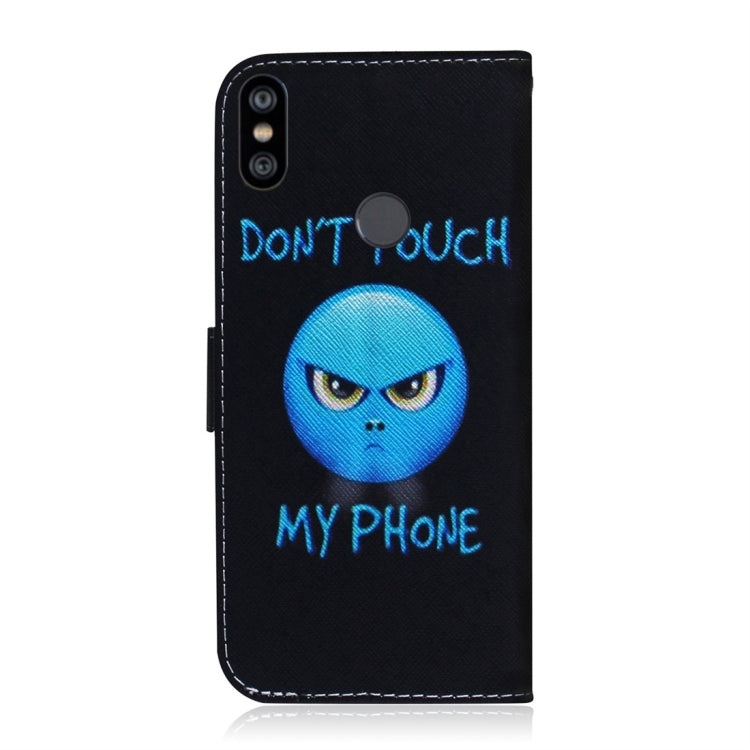 適用於小米 紅米 Note 6 / 紅米 Note 6 Pro 憤怒圖案 彩繪左右開皮套，帶支架&卡槽&錢包