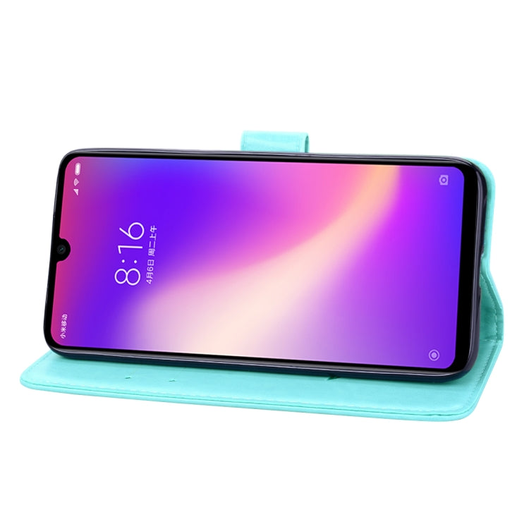 適用於小米 Redmi 7 玫瑰壓紋左右翻蓋皮套 帶支架&卡槽&錢包
