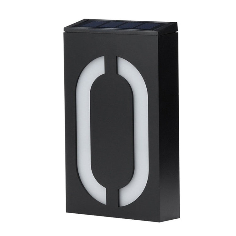 0.36W Solar Powered Wall Mount 6 LEDs Lighting Doorplate Lamp House Number Porch Lights with Solar Pannel(1)