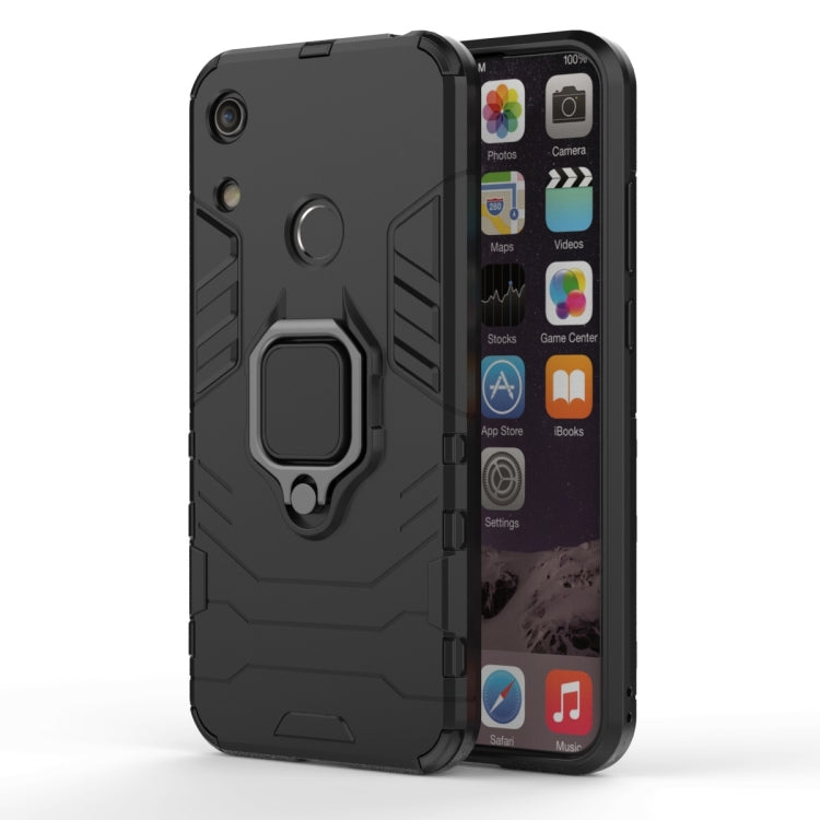 適用於華為榮耀暢玩8A 指環鋼鐵俠 PC + TPU防摔防震保護套