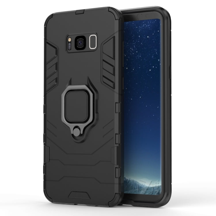 適用於三星Galaxy S8 Plus 指環鋼鐵俠 PC + TPU防摔防震保護套