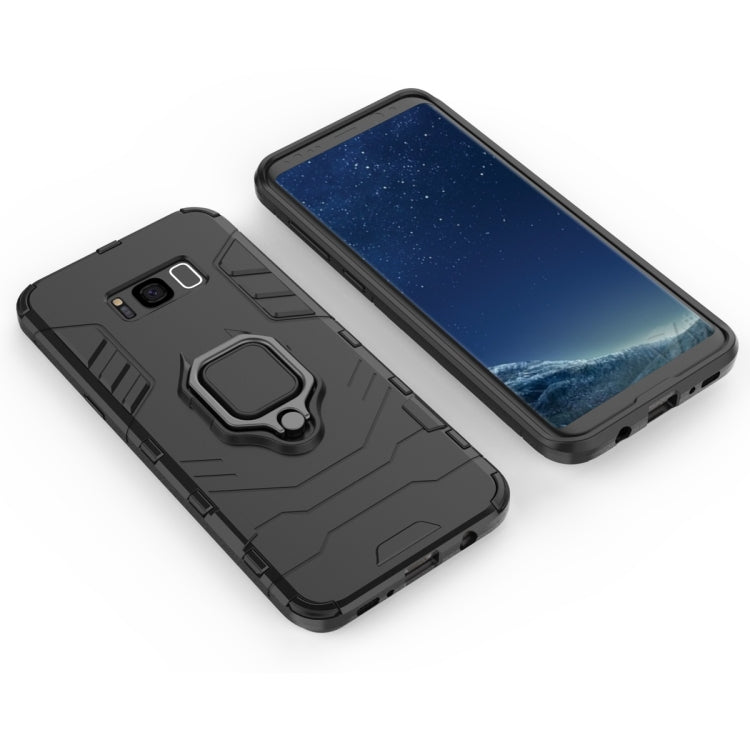 適用於三星Galaxy S8 Plus 指環鋼鐵俠 PC + TPU防摔防震保護套