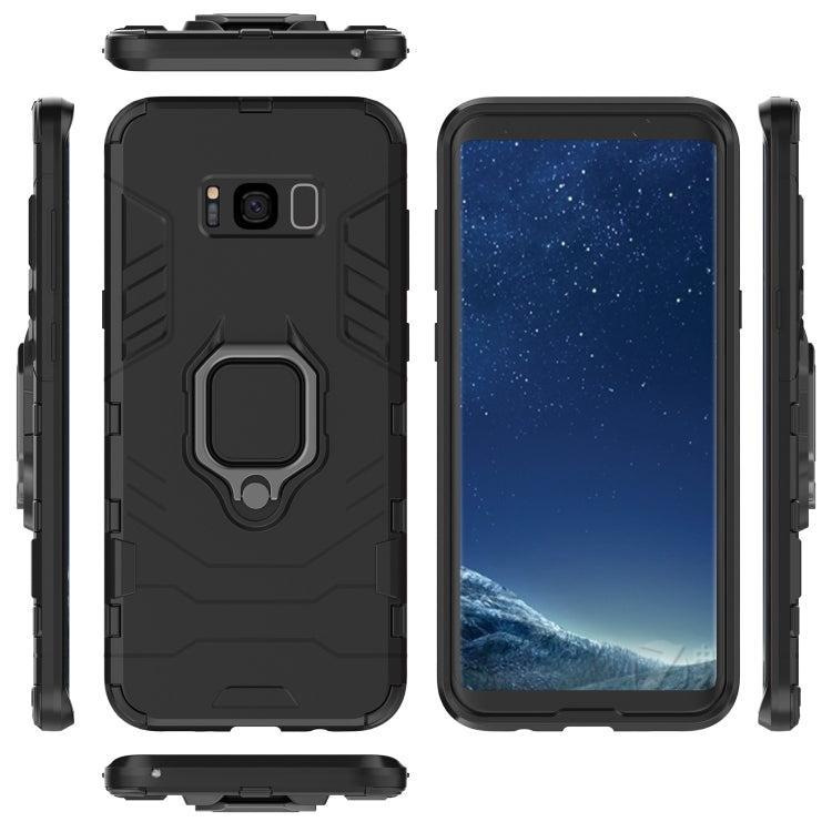 適用於三星Galaxy S8 Plus 指環鋼鐵俠 PC + TPU防摔防震保護套