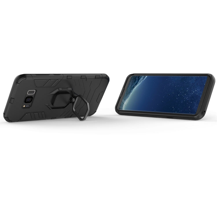 適用於三星Galaxy S8 Plus 指環鋼鐵俠 PC + TPU防摔防震保護套