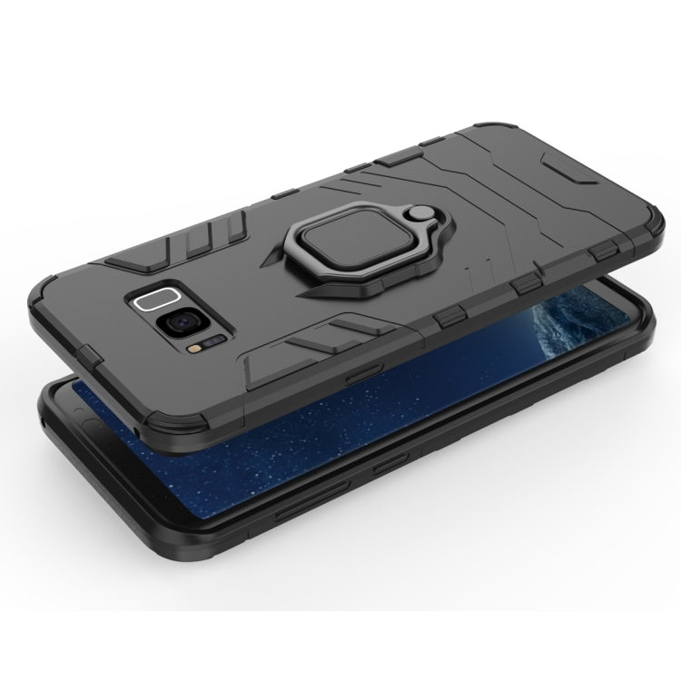 適用於三星Galaxy S8 Plus 指環鋼鐵俠 PC + TPU防摔防震保護套
