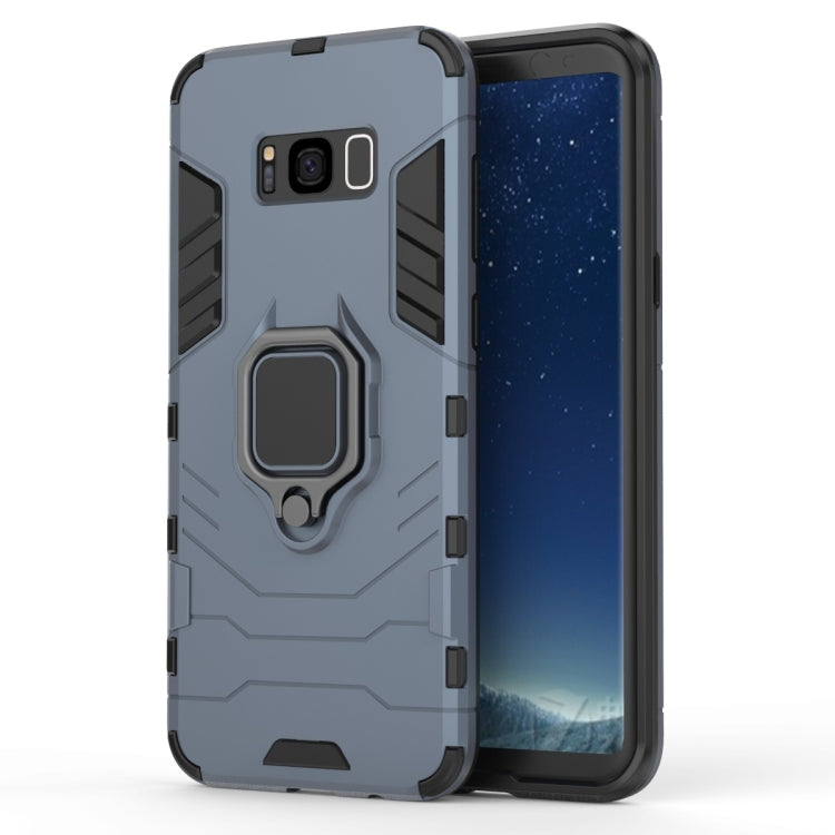 適用於三星Galaxy S8 Plus 指環鋼鐵俠 PC + TPU防摔防震保護套